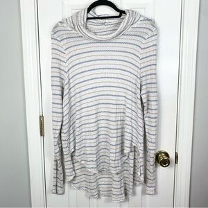 Free People Drip Thermal Cowl Neck Sweater Womens Size Large